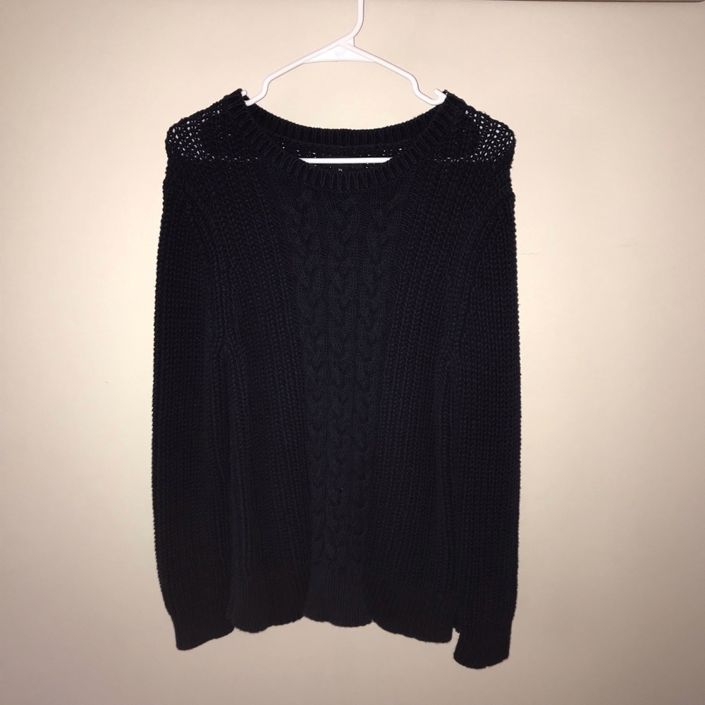 Navy Blue Knitted Sweater